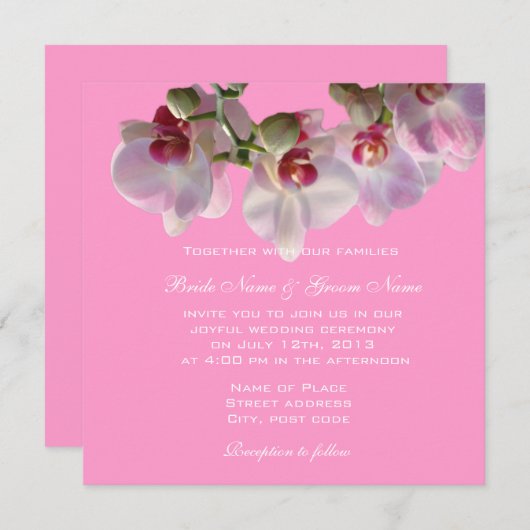 Heureusement après les invitations de mariage d'or (Devant / Derrière)