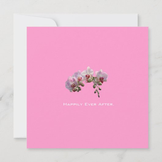 Heureusement après les invitations de mariage d'or (Dos)