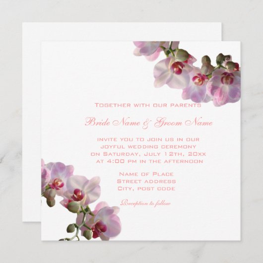 Heureusement après les invitations de mariage d'or (Devant / Derrière)