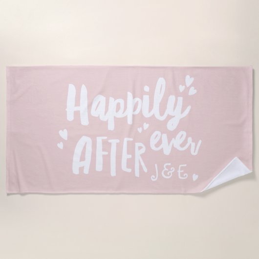 Heureusement après mariage lune de miel serviette  (Devant)