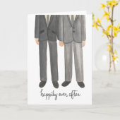 Heureusement pour toujours carte de voeux gaie de (Fleur jaune)