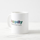 Heureusement présenté Mug de café (Devant gauche)