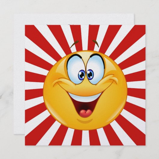 HEUREUSEMENT SMILE Invitation - SRF (Devant / Derrière)