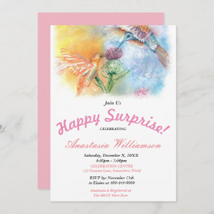 HEUREUSES SURPRISE PARTY INVITATION