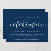 Heureux à jamais, Invitation de dîner d'élopement  (Devant / Derrière)