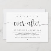 Heureux à jamais, Invitation de mariage en fuite (Devant)