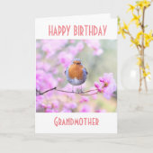 HEUREUX *ANNIVERSAIRE* À ***GRANDMÈRE*** CARTE (Fleur jaune)