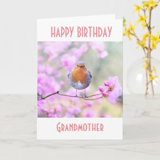 HEUREUX *ANNIVERSAIRE* À ***GRANDMÈRE*** CARTE (Fleur jaune)