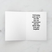 HEUREUX *ANNIVERSAIRE* À LA CARTE "AMOUR DE MA VIE (Intérieur)