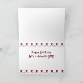 HEUREUX "ANNIVERSAIRE" À L'AMOUR DE MA CARTE DE VI (Intérieur)