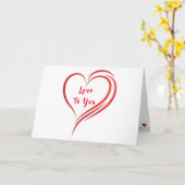 HEUREUX "ANNIVERSAIRE" À L'AMOUR DE MA CARTE DE VI (Fleur jaune)