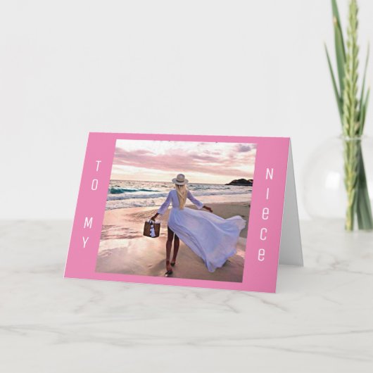 HEUREUX ANNIVERSAIRE À UNE CARTE ***SPÉCIALE NIECE (Devant)