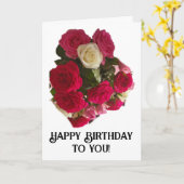 Heureux |Anniversaire à vous ! Carte (Fleur jaune)