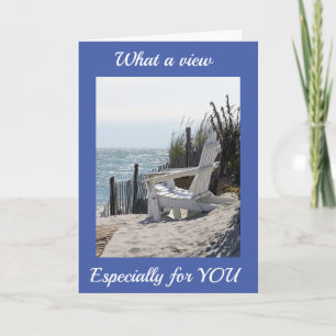 ***HEUREUX ANNIVERSAIRE** CARTE DE STYLE DE PLAGE