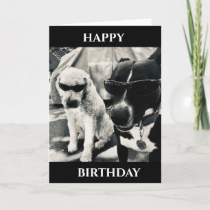 **"HEUREUX ANNIVERSAIRE*** CARTE ONCLE des CHIENS 