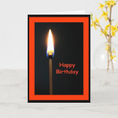 Heureux Anniversaire Hot Stuff! Carte d'anniversai (Fleur jaune)