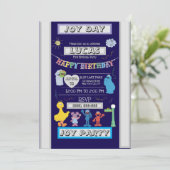 heureux anniversaire Invitation (Debout devant)