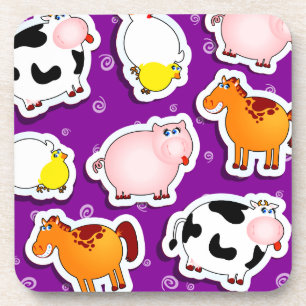 Heureux arrière - plan agricole, dessous de verre