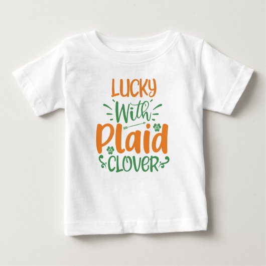 Heureux avec le trèfle plaid ? St Patrick T-Shirt (Devant)