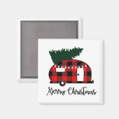 ***HEUREUX CAMPER*** MAGNET DE NOËL (Recto/Verso)