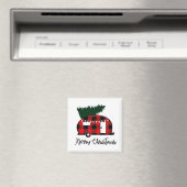 ***HEUREUX CAMPER*** MAGNET DE NOËL (In Situ (Lave-vaisselle))
