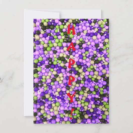 HEUREUX ! Carte de vœux simple (Devant)