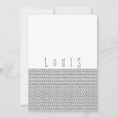 HEUREUX | Carte faire-part de naissance à points n (Devant)