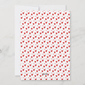 Heureux Carte photo de typographie de Valentine (Dos)