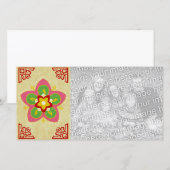 heureux carte photo diwali rangoli (Devant / Derrière)