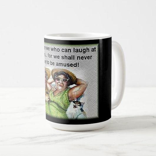 "Heureux ceux qui peuvent" Combo Mug (Devant droit)