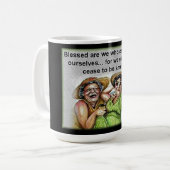 "Heureux ceux qui peuvent" Combo Mug (Devant gauche)