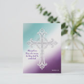 "Heureux ceux qui pleurent" Matthieu 5:4 carte pos (Debout devant)