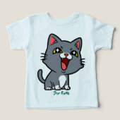 Heureux Chat Gris (Design Recto)