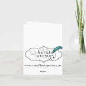 Heureux choisit la carte de voeux de jour de (Dos)