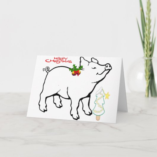 HEUREUX CHRISTMAS PIGGY, ÉCRIVONS VOTRE CARTE (Devant)