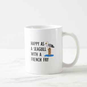 Heureux Comme Un Mouette Avec Une Mug De Fry Franç