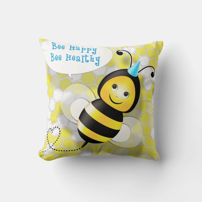 Heureux Coussin d'abeilles (Recto)