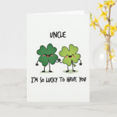 Heureux de t'avoir Oncle Carte (Fleur jaune)