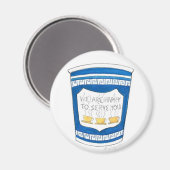 Heureux de vous servir NYC Greek Coffee Cup Magnet (Recto/Verso)