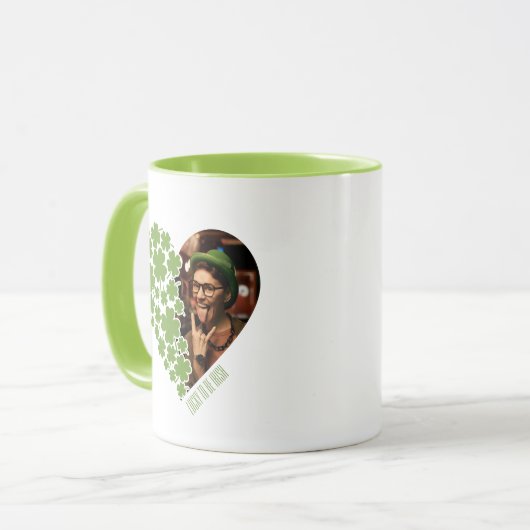 Heureux d'être irlandais Photo Mug avec le coeur S (Devant gauche)