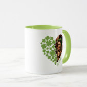 Heureux d'être irlandais Photo Mug avec le coeur S (Devant droit)