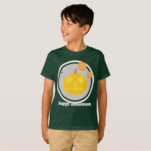 heureux enfants en t-shirt halloween (Devant entier)