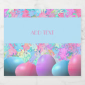 HEUREUX ÉTIQUETTE DE VIN DE PÂQUES (Étiquettes simples)