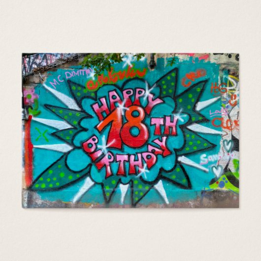 Heureux Graffiti du 18ème anniversaire (Devant)