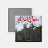 HEUREUX HALLOWEEN CHÂTEAU HAUNTED aimant (Recto/Verso)