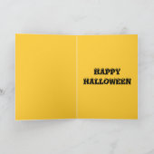 HEUREUX HALLOWEEN SCARECROW carte (Intérieur)