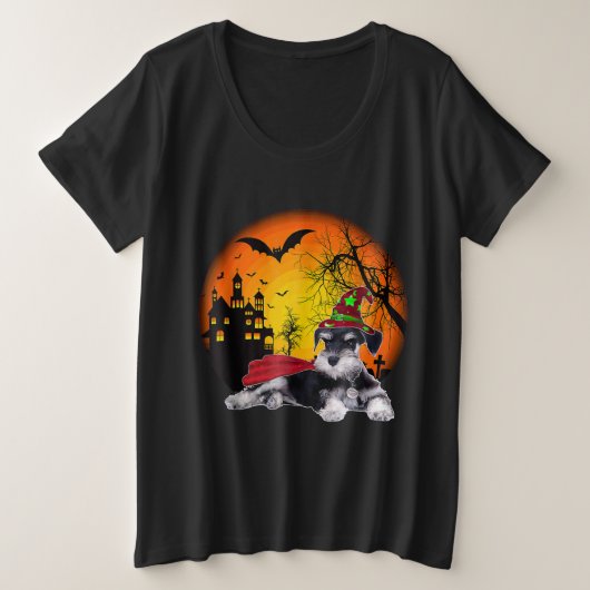 heureux halloween schnauzer chiens miniatures hall (Design devant)