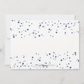 Heureux Hanoukka neige bulles Carte photo de vacan (Dos)