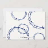 Heureux Hanoukka neige bulles Carte photo de vacan (Dos)