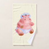 Heureux Hippo Drôle serviettes de bain (Serviette à main)